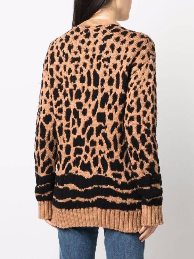 DSQUARED2 Vest met luipaardprint Bruin