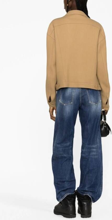 DSQUARED2 virgin wool blend jacket Beige