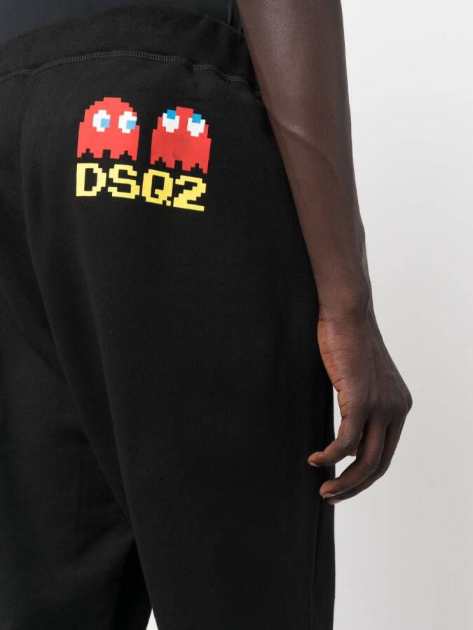 Dsquared2 x Pac-Man trainingsbroek met grafische print Zwart