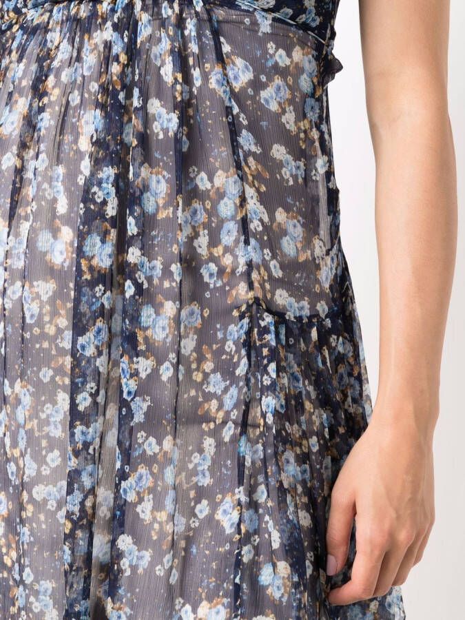 DSQUARED2 Zijden mini-jurk Blauw