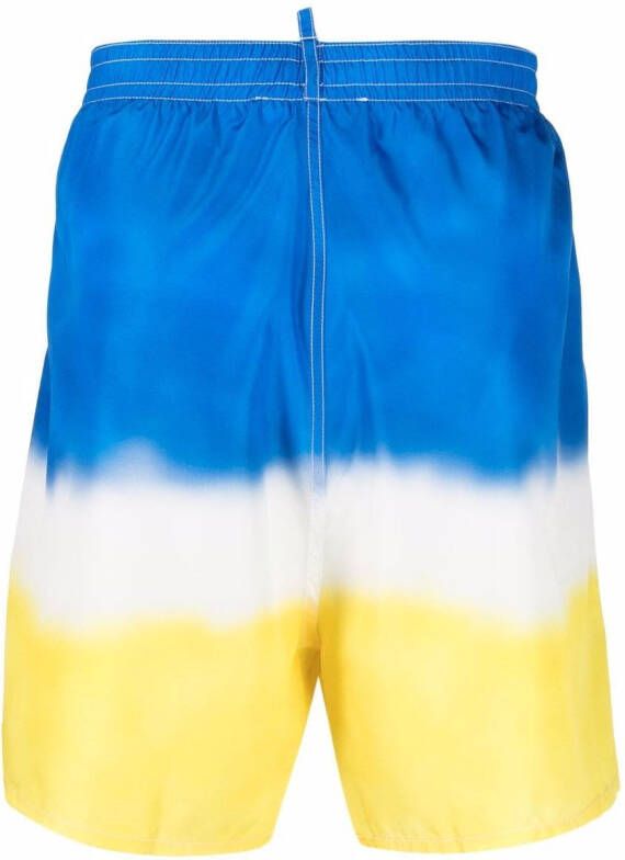 DSQUARED2 Zwembroek met verfprint Blauw