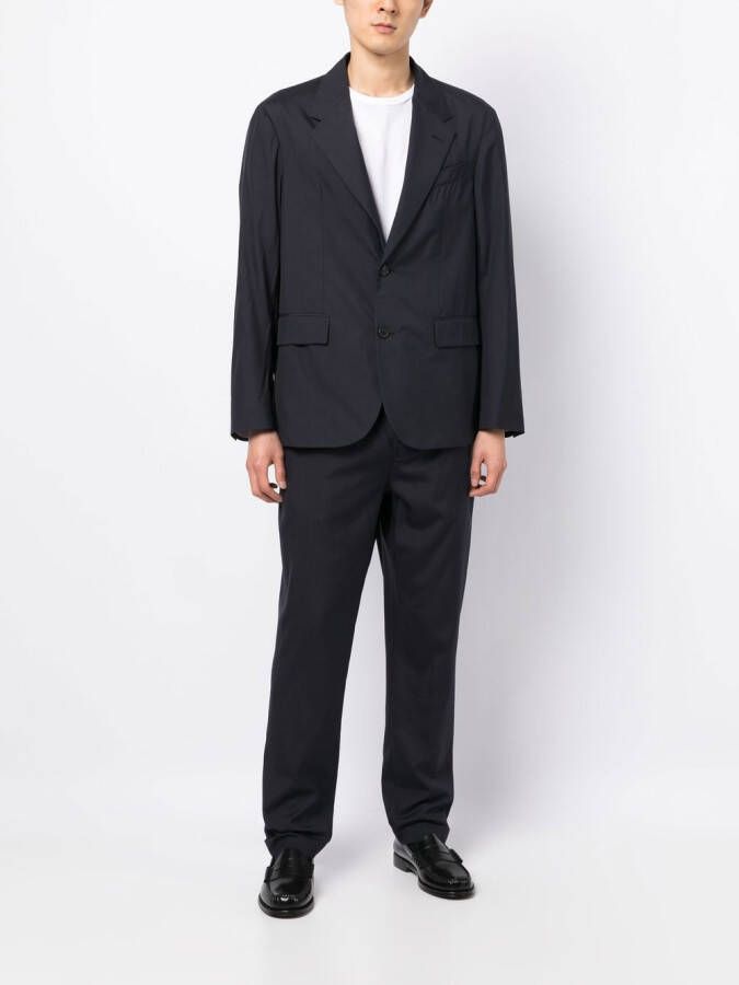 Dunhill Blazer met enkele rij knopen Blauw