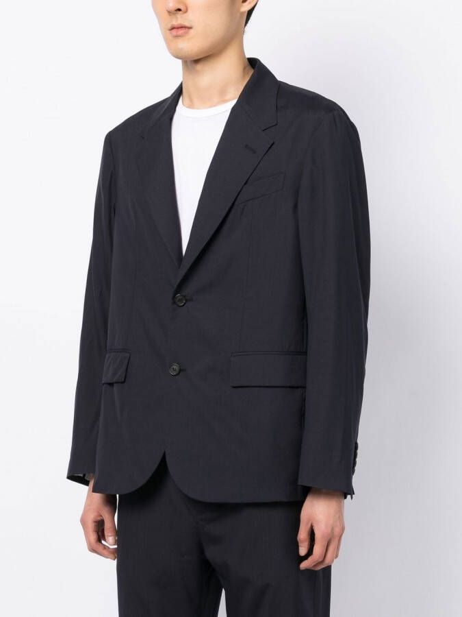 Dunhill Blazer met enkele rij knopen Blauw