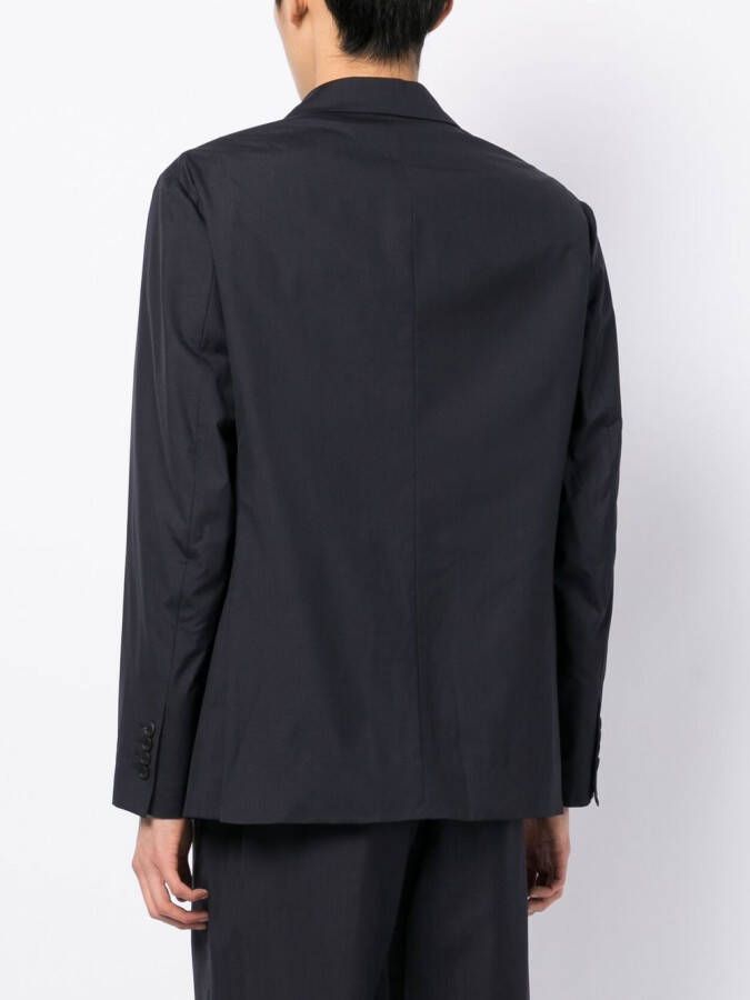 Dunhill Blazer met enkele rij knopen Blauw