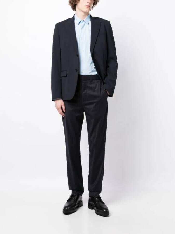 Dunhill Broek met krijtstreep Zwart