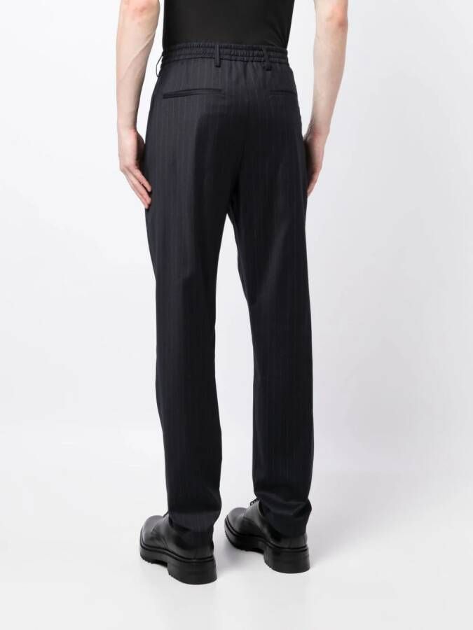 Dunhill Broek met krijtstreep Zwart