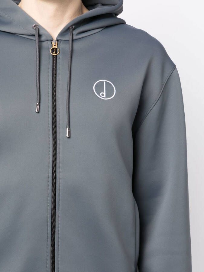 Dunhill Hoodie met geborduurd logo Grijs