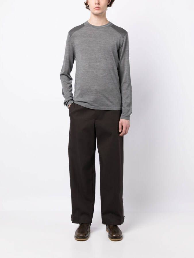 Dunhill Fijngebreid T-shirt Grijs