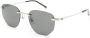 Dunhill Zonnebril met geometrisch montuur Zilver - Thumbnail 2