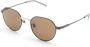 Dunhill Zonnebril met rond montuur Grijs - Thumbnail 2