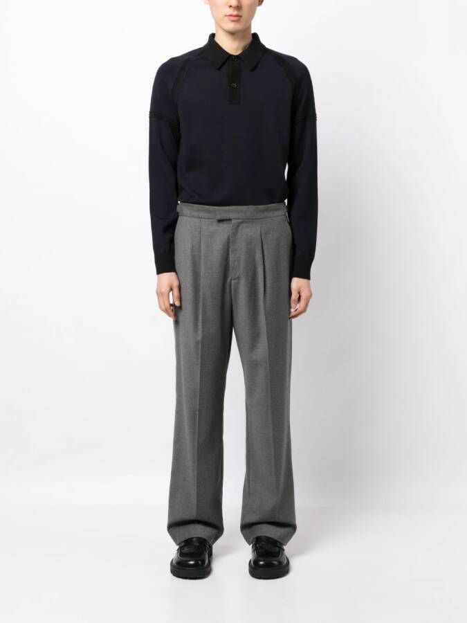 Dunhill Wollen poloshirt Blauw