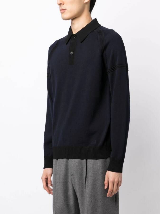 Dunhill Wollen poloshirt Blauw