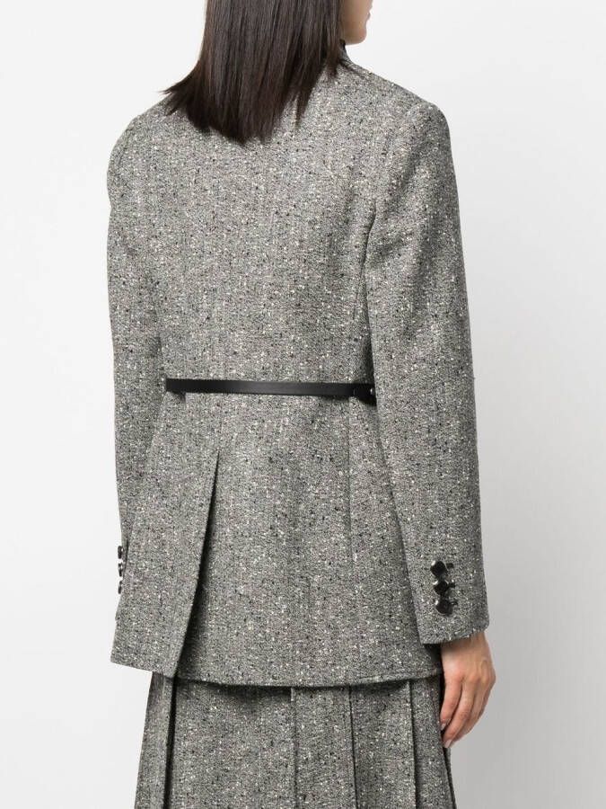 Durazzi Milano Blazer met enkele rij knopen Grijs