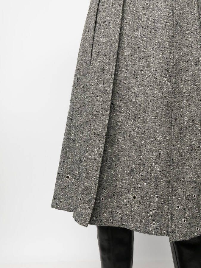Durazzi Milano Midi-plooirok Grijs