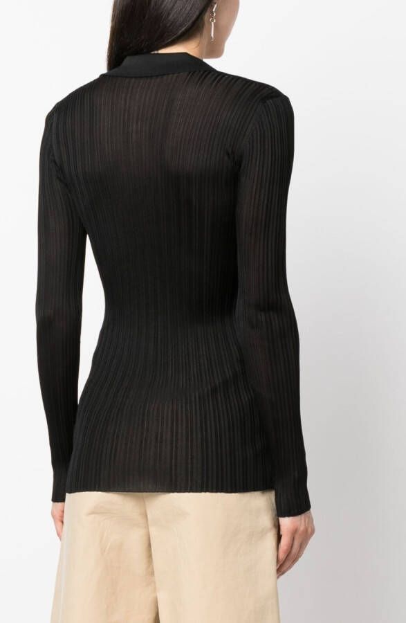 Durazzi Milano Top met V-hals Zwart