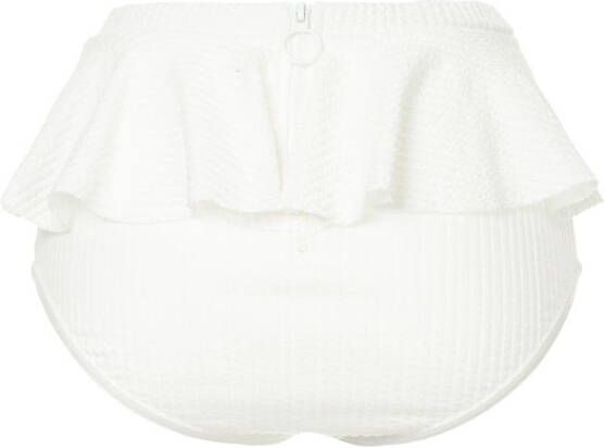 Duskii Bikinislip met ruche Wit