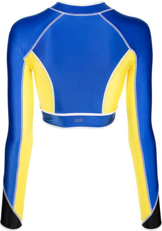 Duskii Cropped zwemtop Blauw