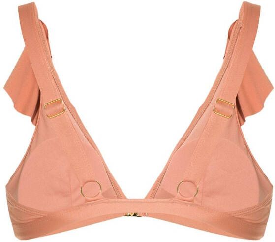 Duskii Spritz bikini top met ruches Geel