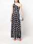 DVF Diane von Furstenberg Midi-jurk met abstracte print Zwart - Thumbnail 2