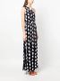 DVF Diane von Furstenberg Midi-jurk met abstracte print Zwart - Thumbnail 3