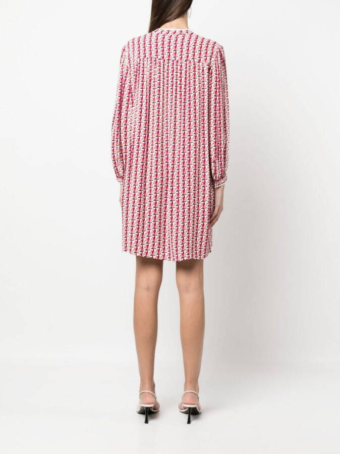 DVF Diane von Furstenberg Mini-jurk met abstracte print Roze