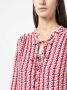 DVF Diane von Furstenberg Mini-jurk met abstracte print Roze - Thumbnail 5