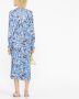 DVF Diane von Furstenberg Gesmockte jurk Blauw - Thumbnail 4