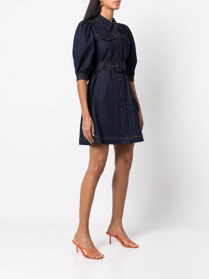 DVF Diane von Furstenberg Blousejurk Blauw