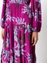 DVF Diane von Furstenberg Dominique zijden midi-jurk Paars - Thumbnail 5