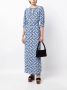 DVF Diane von Furstenberg Maxi-jurk met print Blauw - Thumbnail 2
