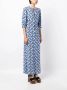 DVF Diane von Furstenberg Maxi-jurk met print Blauw - Thumbnail 3