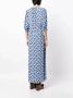 DVF Diane von Furstenberg Maxi-jurk met print Blauw - Thumbnail 4