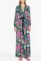 DVF Diane von Furstenberg Maxi-jurk met bloemenprint Groen - Thumbnail 2