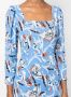 DVF Diane von Furstenberg Midi-jurk met bloemenprint Blauw - Thumbnail 5