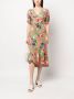 DVF Diane von Furstenberg Jurk met bloemenprint Oranje - Thumbnail 2