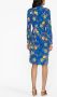 DVF Diane von Furstenberg Midi-jurk met bloemenprint Blauw - Thumbnail 3