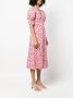 DVF Diane von Furstenberg Midi-jurk met bloemenprint Roze - Thumbnail 3