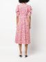 DVF Diane von Furstenberg Midi-jurk met bloemenprint Roze - Thumbnail 4