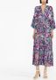 DVF Diane von Furstenberg Midi-jurk met print Paars - Thumbnail 4