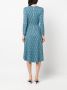 DVF Diane von Furstenberg Flared jurk Blauw - Thumbnail 4