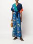 DVF Diane von Furstenberg Jumpsuit met bloemenprint Blauw - Thumbnail 2