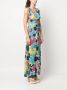 DVF Diane von Furstenberg Jurk met bloemenprint Blauw - Thumbnail 3