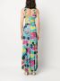 DVF Diane von Furstenberg Jurk met bloemenprint Blauw - Thumbnail 4