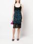 DVF Diane von Furstenberg Midi-jurk met afwerking van kant Zwart - Thumbnail 2