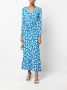 DVF Diane von Furstenberg Maxi-jurk Blauw - Thumbnail 2