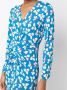 DVF Diane von Furstenberg Maxi-jurk Blauw - Thumbnail 5