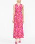 DVF Diane von Furstenberg Maxi-jurk met bloemenprint Roze - Thumbnail 2
