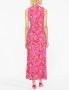 DVF Diane von Furstenberg Maxi-jurk met bloemenprint Roze - Thumbnail 3