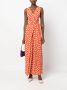 DVF Diane von Furstenberg Maxi-jurk met print Oranje - Thumbnail 2