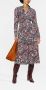 DVF Diane von Furstenberg Midi-jurk met bloemenprint Rood - Thumbnail 2